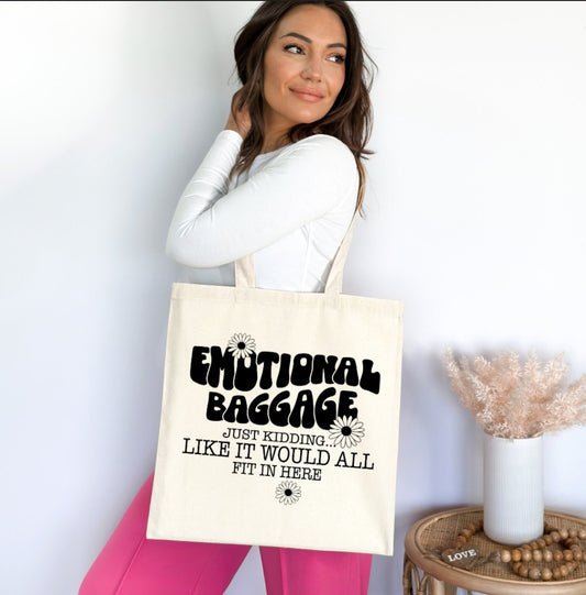 Emotional Baggage canvas bag