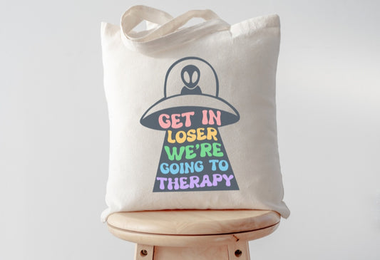 We're going to therapy Canvas Bag