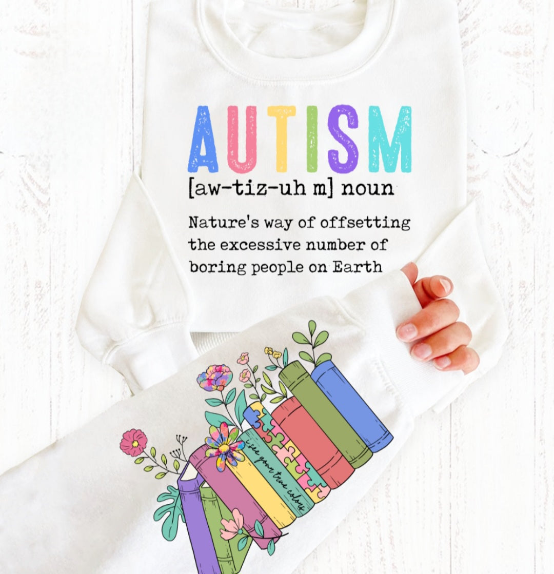 AUTISM definition crewneck sweatshirt