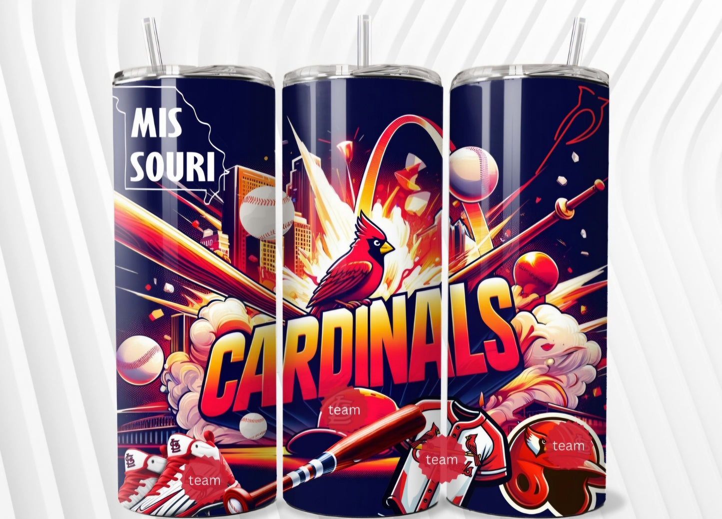 Missouri Cardinals Baseball Tumbler