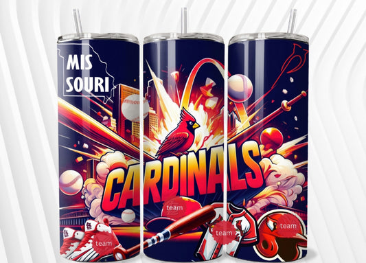 Missouri Cardinals Baseball Tumbler