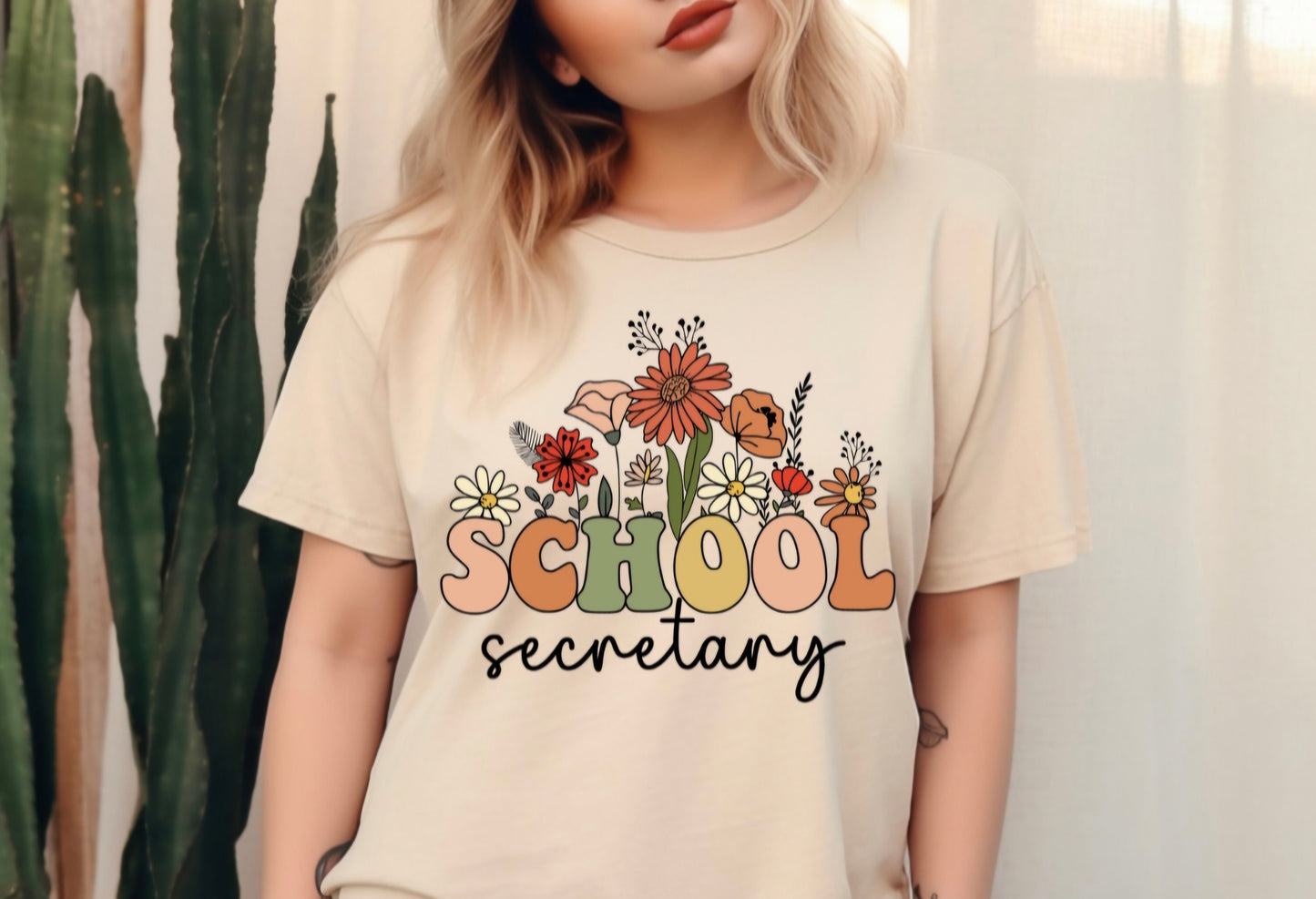 Neutral School Secretary Tee