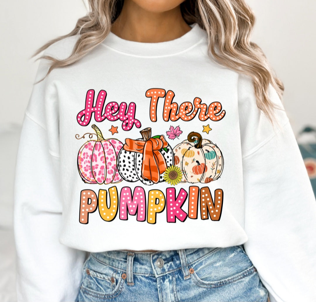 Girly Fall "Hey There Pumpkin"