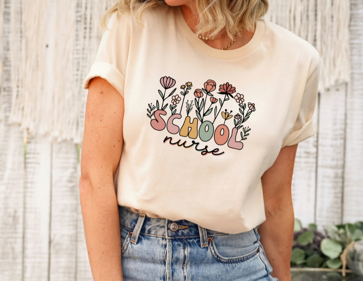 Neutral school Nurse Tee