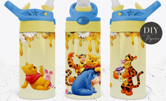 Winnie the pooh fliptop straw tumbler