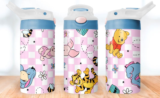 Checkered Winnie The Pooh Tumbler